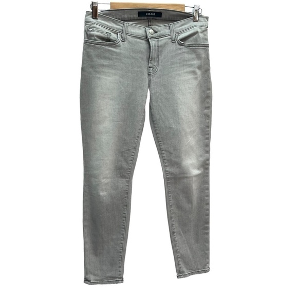 J Brand Grey Skinny Mid Rise Jeans Size 28 - Picture 3 of 9
